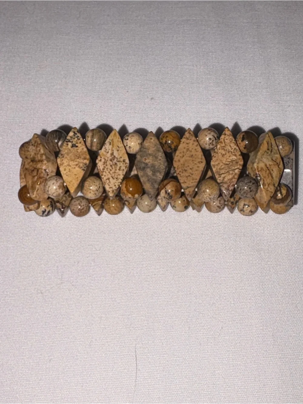 Picture Jasper Jewelry Set 4 pieces